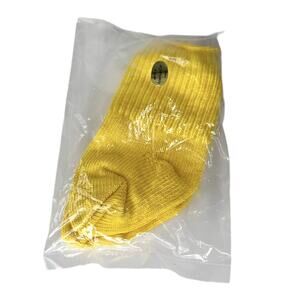 American Girl Doll Ankle Socks Blue Jean Basics I Accessories Yellow Ribbed New